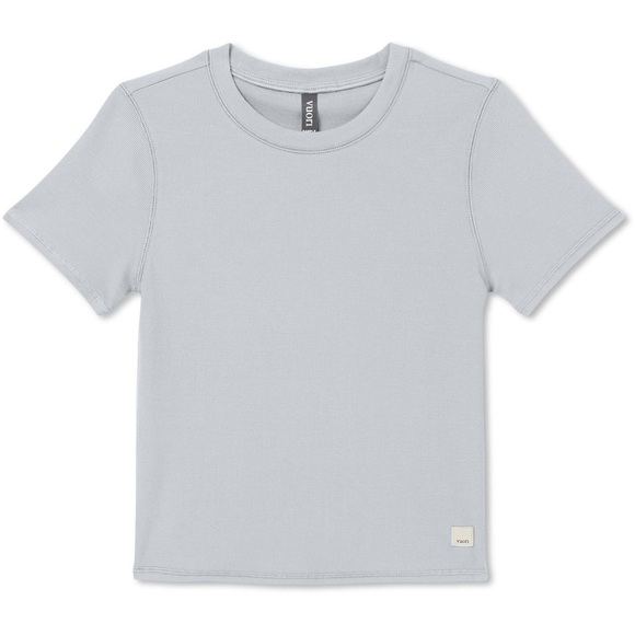 Vuori Tops - VUORI pose fitted tee xs light gray